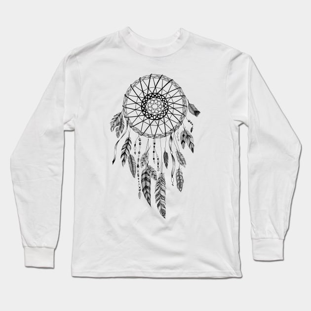 Boho Dreamcatcher Long Sleeve T-Shirt by fears